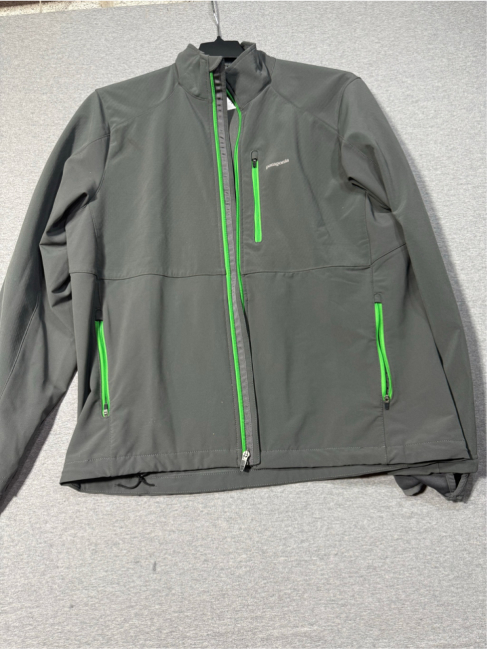 Men's Patagonia Gray Green Performance Jacket L
